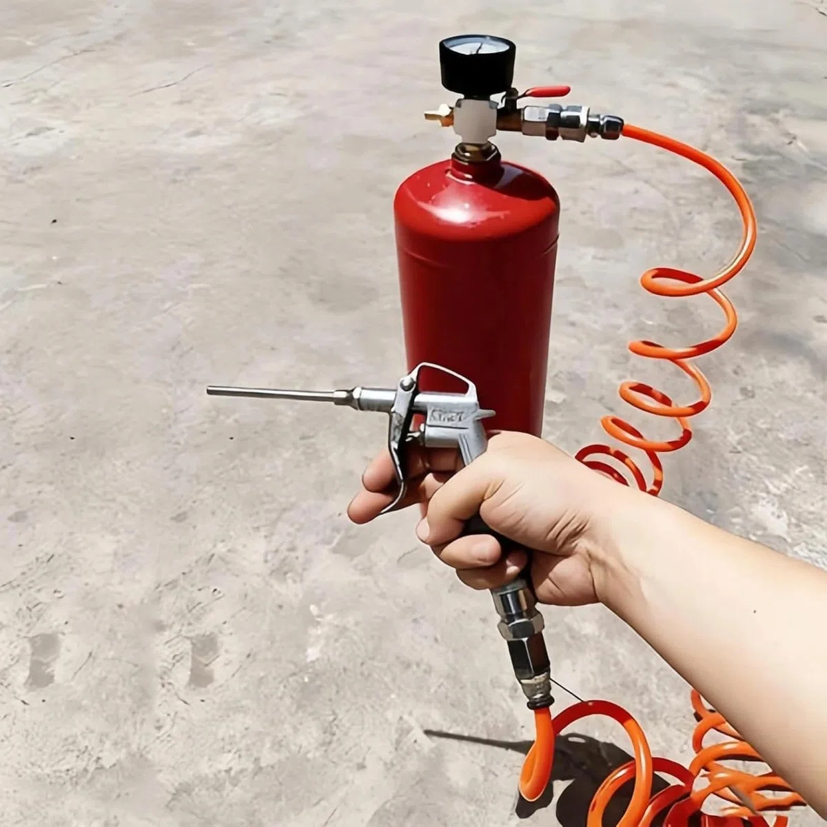 Gasflasche Druckluft Adapter,adapter Gasflasche Auf Druckluft,Universelle C-Typ-Schnellkupplung Für Alle Druckluftwerkzeuge, Für Werkstatt, Garage Und Outdoor-Einsatz(A)