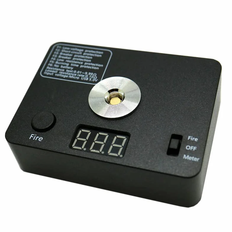 Ohm Meter Digital Coil Resistance Tester Ohm Reader Wire Coil DIY Tool For Coils Building Craft Hobby Use
