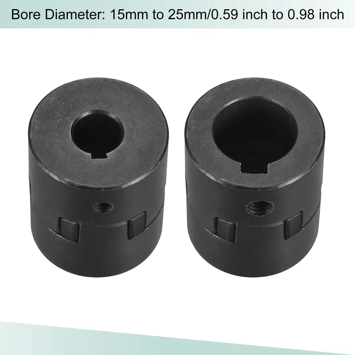 sourcing map Flexibel Kupplung Welle 15mm bis 25mm Motor Kupplungsgelenk 52mmx44.5mm