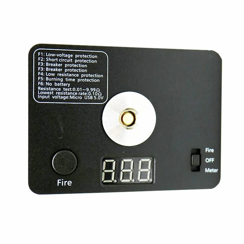 Ohm Meter Digital Coil Resistance Tester Ohm Reader Wire Coil DIY Tool For Coils Building Craft Hobby Use