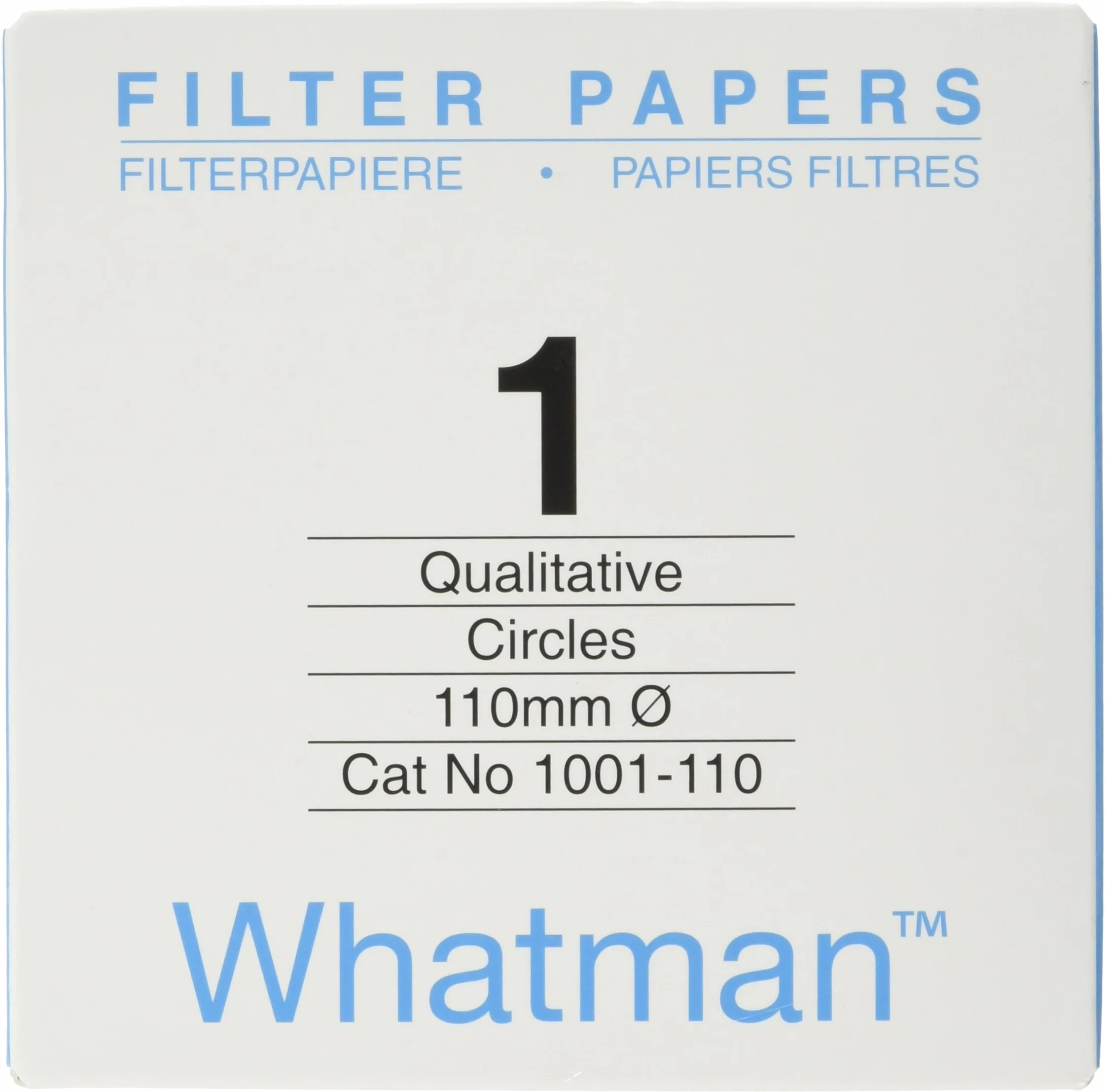 Filterpapier Whatman qualitative Filter Standard, Grad 1, 100 Stück