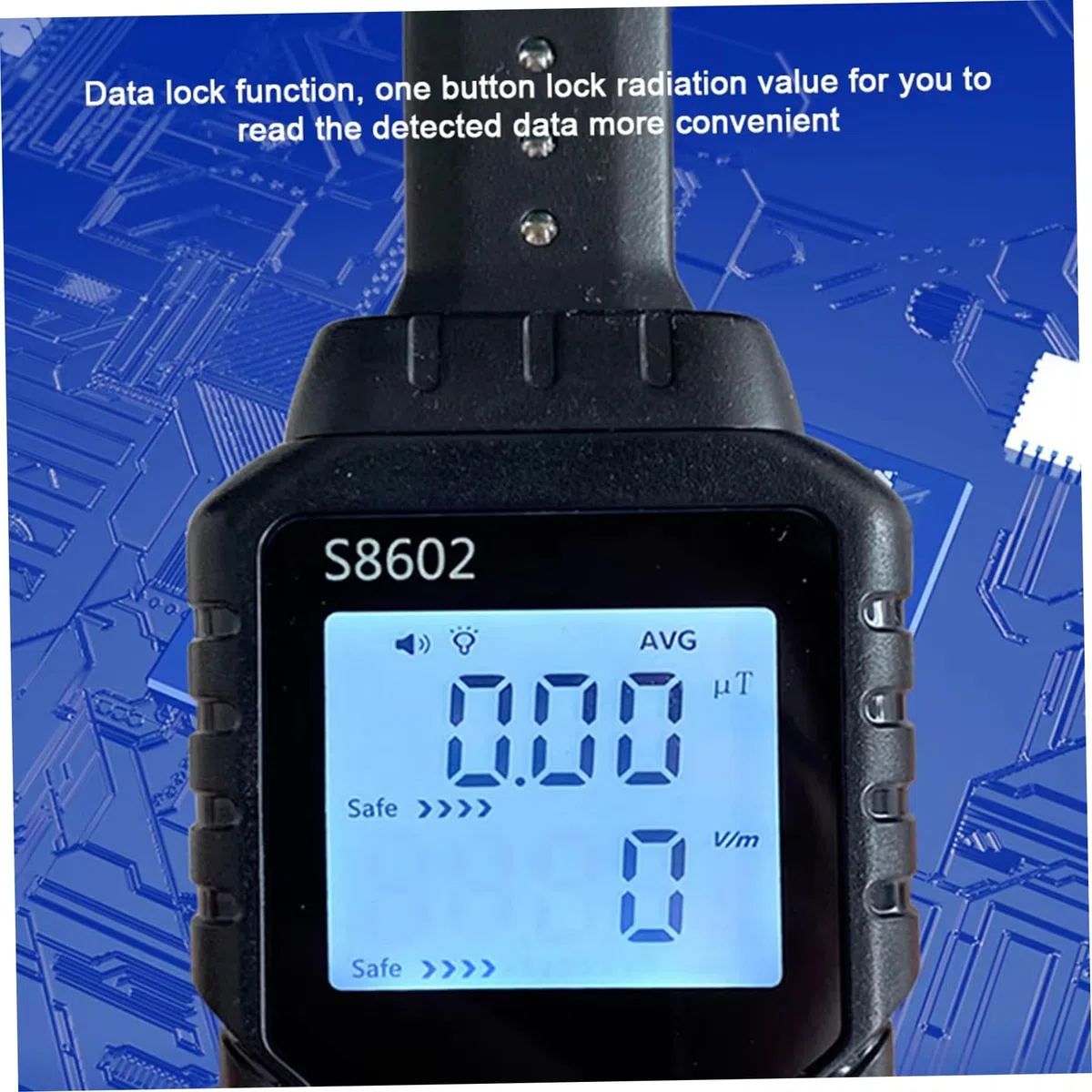 Geigerzähler-Strahlungsdetektor, 3-in-1-LCD-Display, nuklearer Strahlungsdetektor mit Ton- und Lichtalarm, tragbares Überwachungsmessgerät für Zuhause, Büro, draußen, drinnen