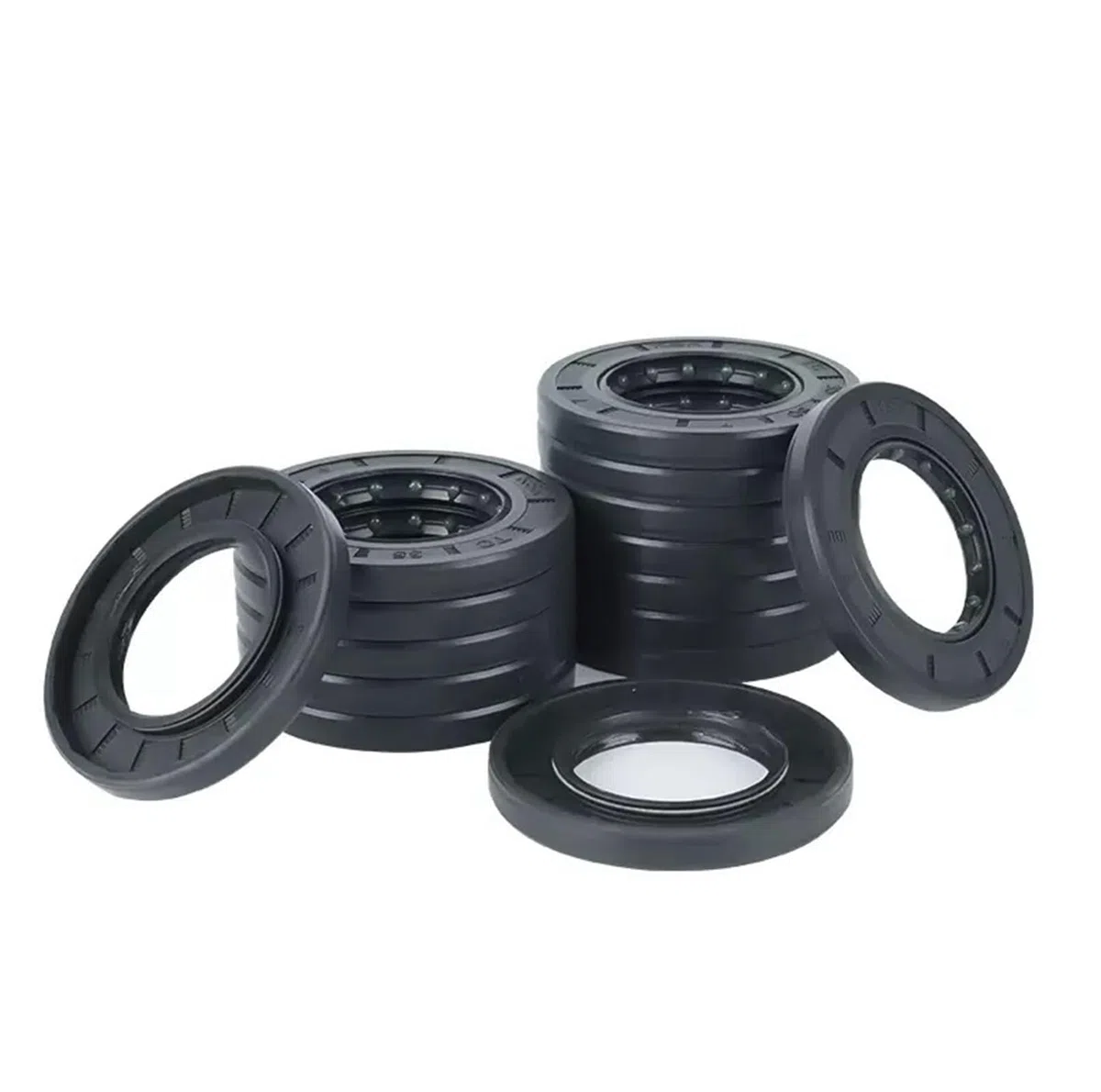 Dichtungsscheibe, Skelett-Öldichtung aus Nitrilkautschuk 48mm Wellendurchmesser, 102mm Außendurchmesser, 10mm Länge, Packung mit 2