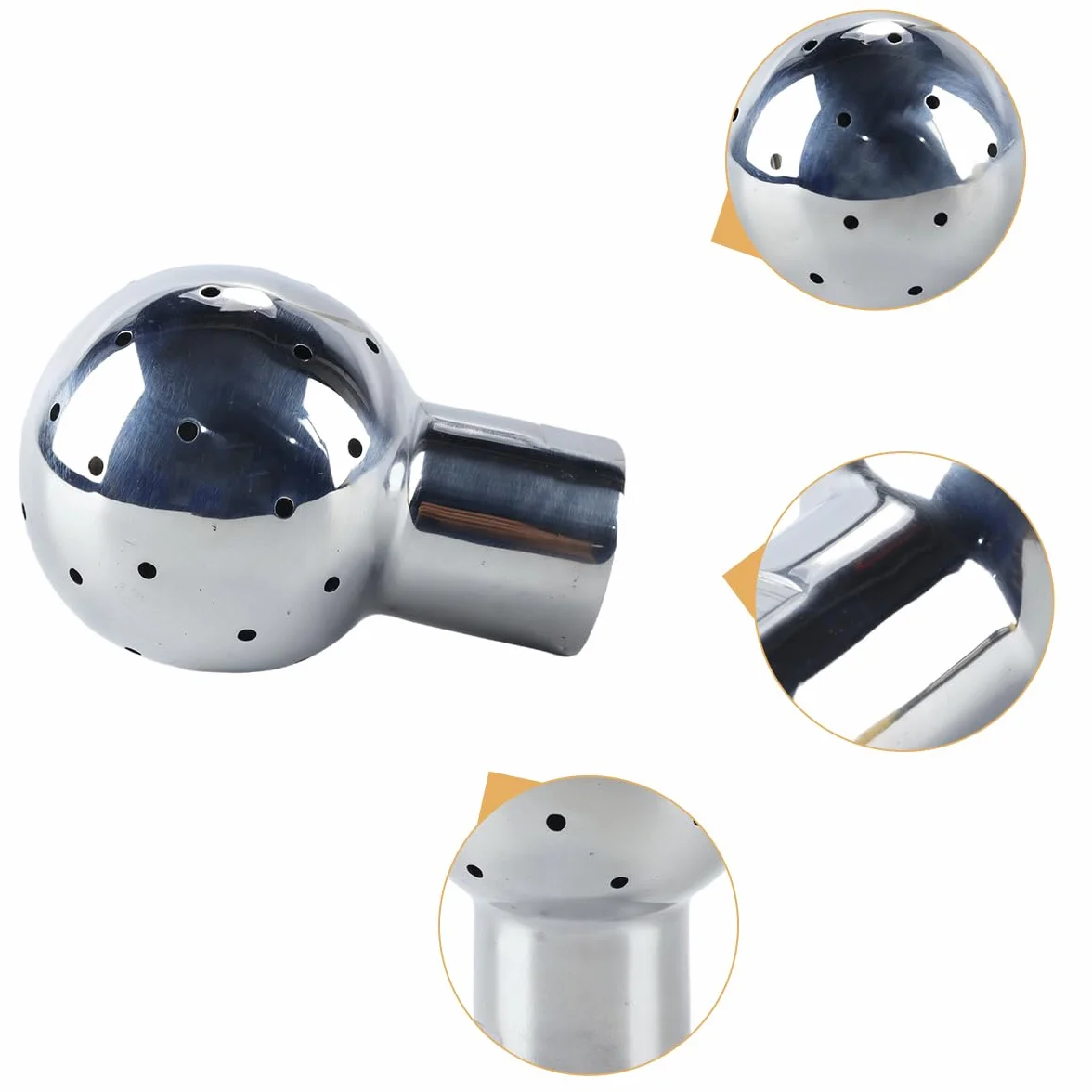 Ausi 1 Stück G1/2-Gewinde, Innengewinde, 1/2 Zoll, rostfreier Rotations-Sprühreinigungsball, Innengewinde, hygienisch für die CIP-Tankreinigung (Fix)