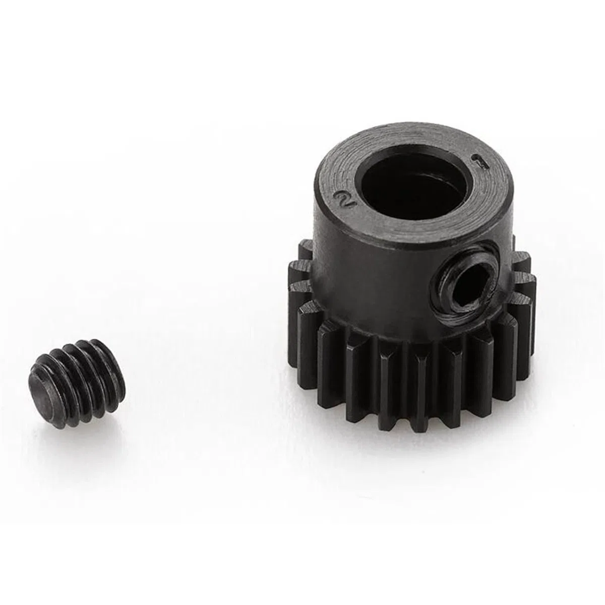 Zahnräder, Ritzel, 1 Stück, 48P Metallgetriebe, 23T, 21T, 25T, Stirnradgetriebe, 5 mm Welle, Stahlritzel for Elektroautomotoren, Hobbymotor, Zahnradbohrung, Welle(23T)
