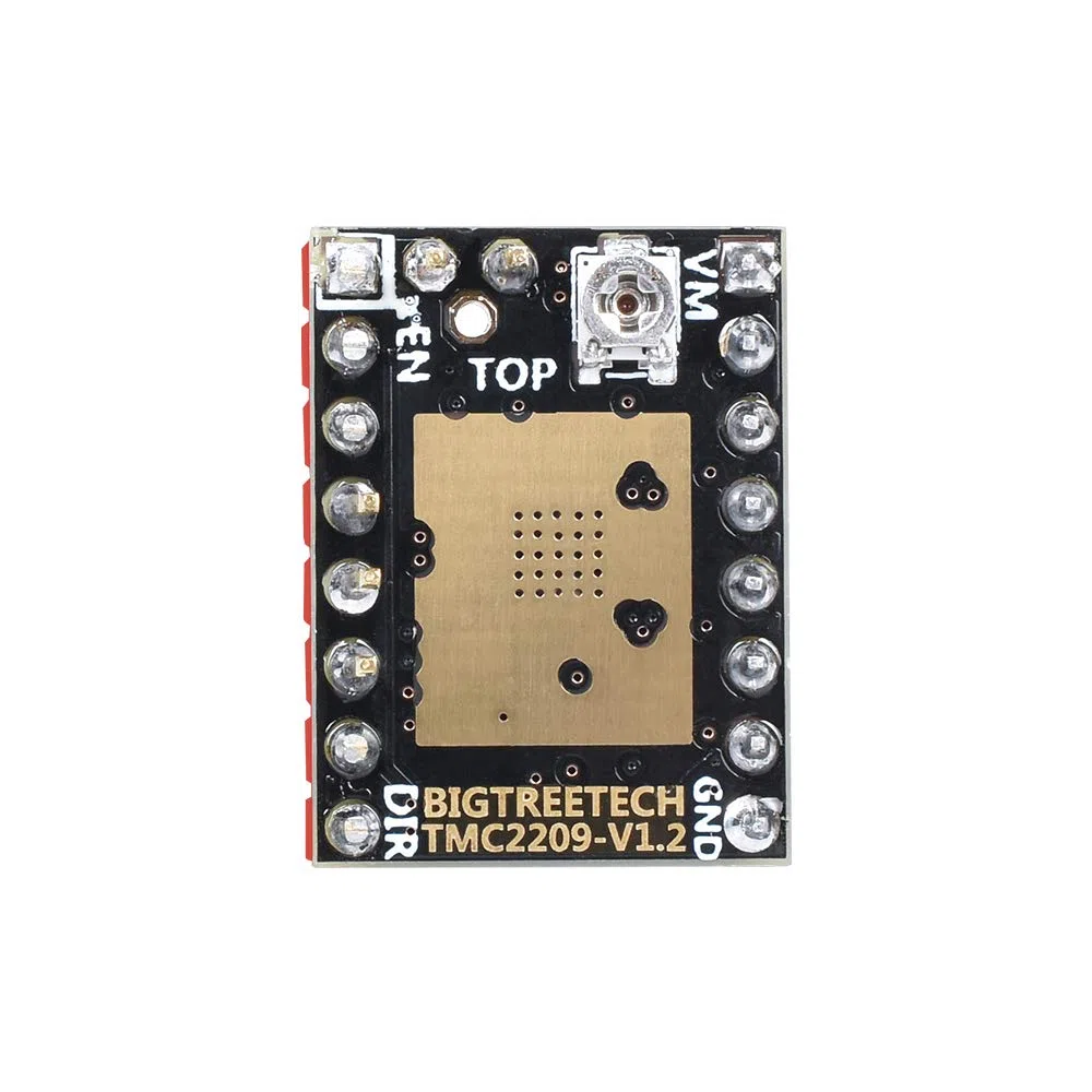 BIQU DIRECT 3D Printer Part Stepstick Mute TMC2209 V1.2 Stepper Motor Driver with Heatsink for SKR V1.3 MKS GEN L Ramps 1.4/1.5/1.6 3D Printer Controller Card (Pack of 5) (UART Mode)