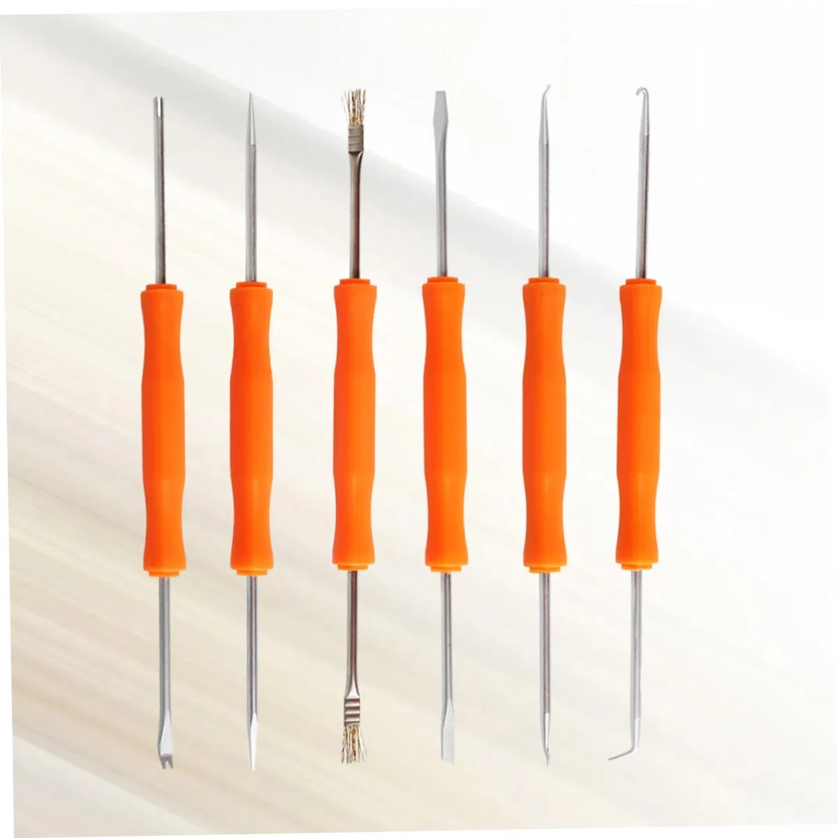Angoily 6-in-1 Löthilfswerkzeugset für Leiterplatten mit Entlöthilfe Pcb Reinigungsset aus Metall Zubehör für Löten und Reparatur von Elektronik