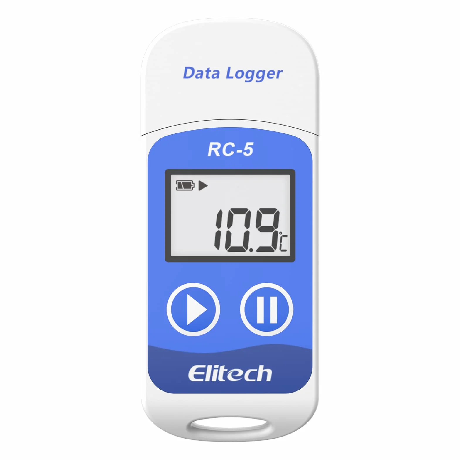 Elitech RC-5 USB Temperatur Datenlogger,Temp Rekorder Automatisch Generierte PDF-/CSV-Berichte, Hohe Genauigkeit Temperatur 32000 Punkte, Software Für Mac Und PC