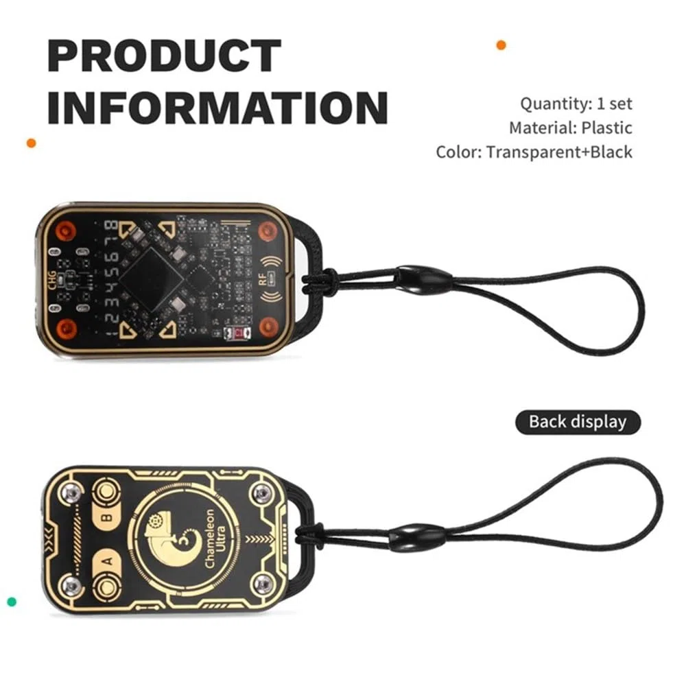 Chameleon Ultra V3.0 RFID Smart Card Emulator NFC Lese- und Schreibgerät 125Khz 13.56Mhz ID IC Tag Kopierer +1XUID Schlüsselanhänger/CUID Karte
