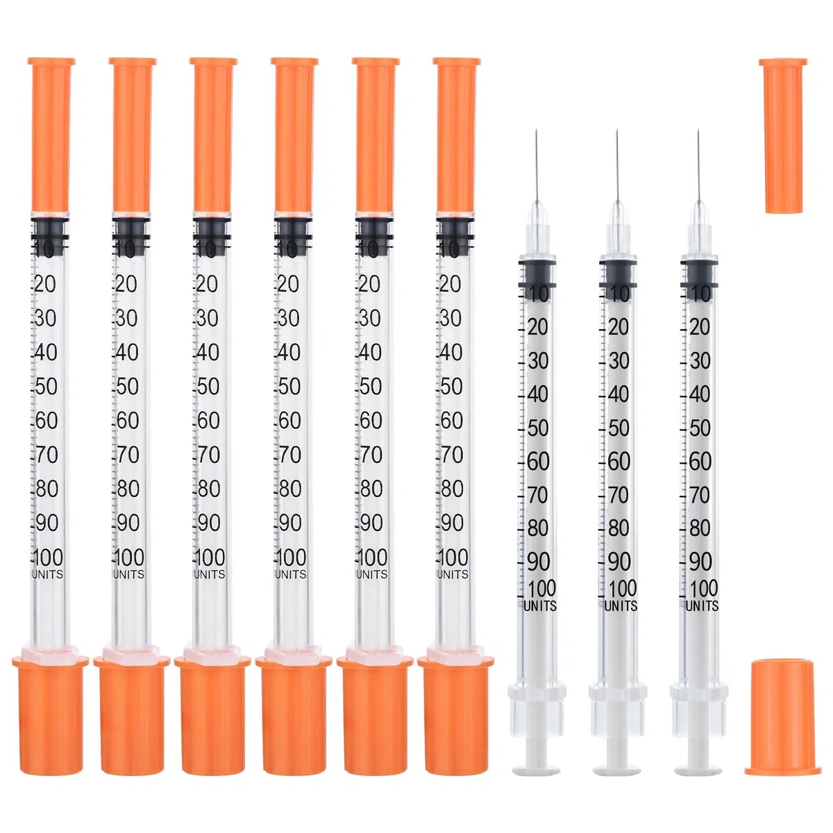 100 Stück 1mL Plastiktube,30G Mehrzweck-Messwerkzeuge(13mm) Einzeln Versiegelte Packung (100)