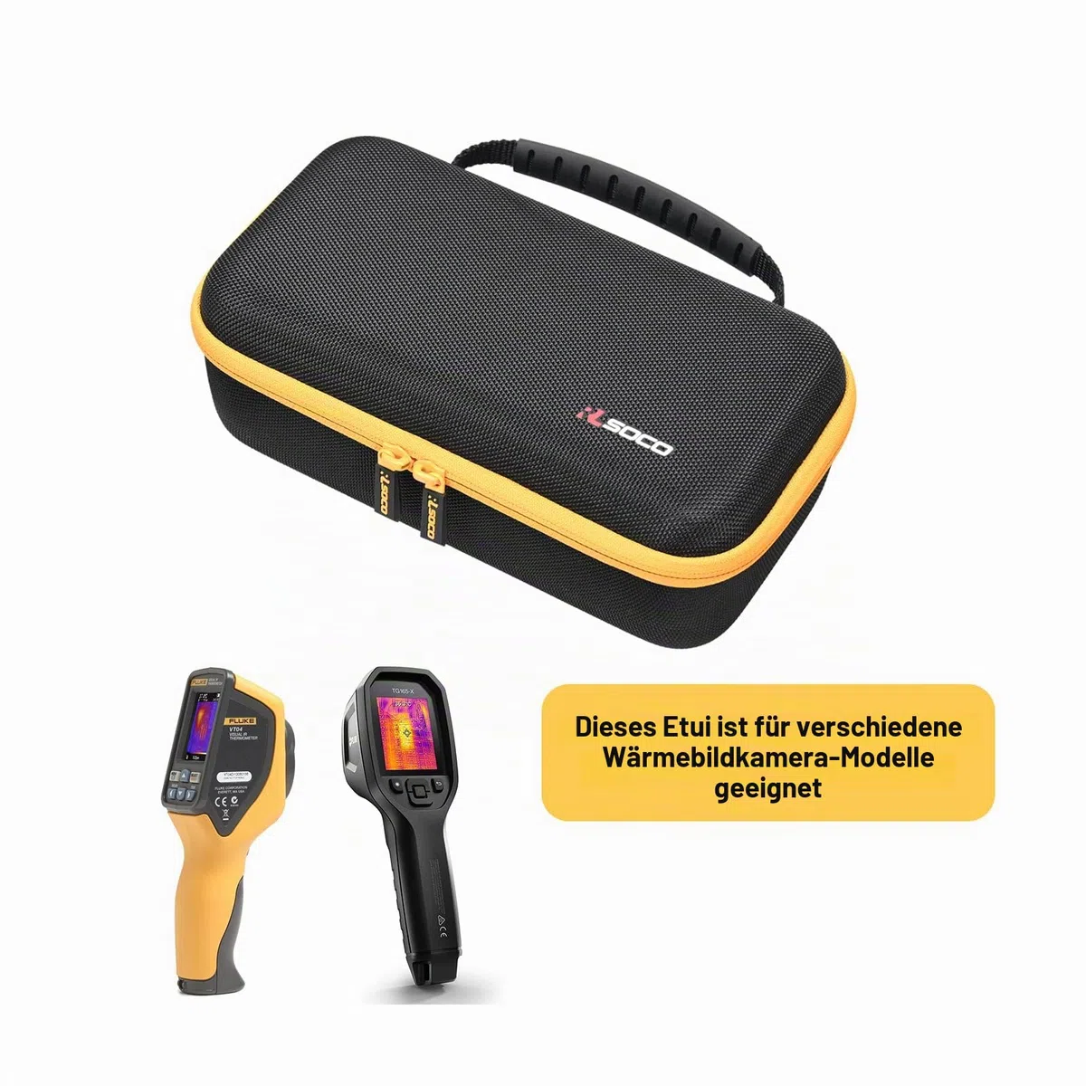 RLSOCO Tasche für FLIR TG267/TG165-X/TG298/TG297/TG275/TG268 Wärmebildkamera (Nur Tasche)