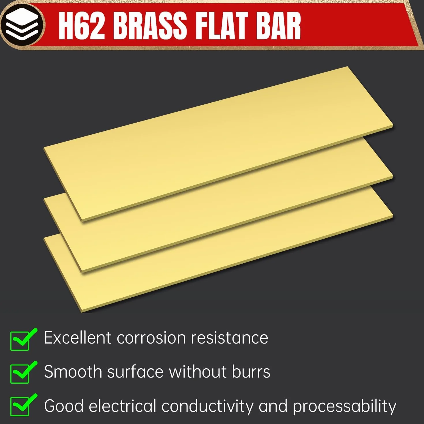 3mm Messing Flachstange, 50mm x 200mm Brass flat plain, Messing Flachprofil für Modellbau, DIY Projekte, Bastelarbeiten und Handwerk
