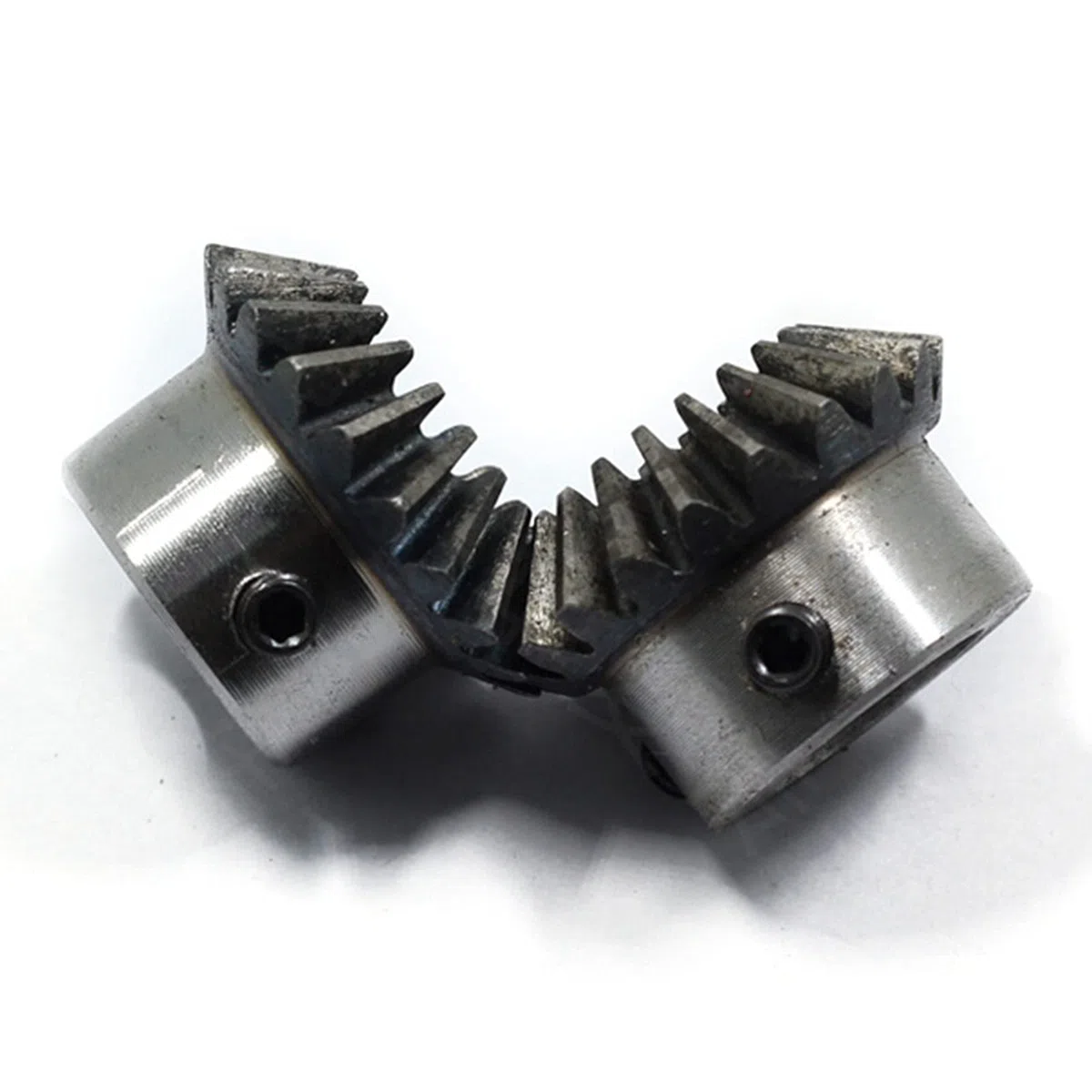 2 Pcs Kegelrad 2 Modulus 20 Zähne Innenlochdurchmesser 8-20mm Zahnrad 90 Grad Eingriffswinkel Stahl Gears Schraubloch M5
