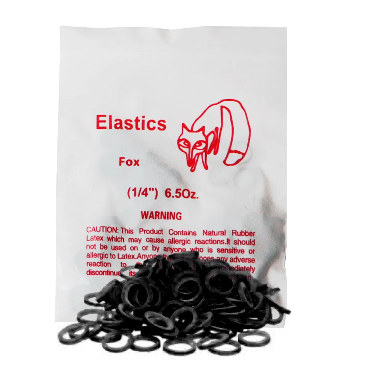 LA MIERE Kieferorthopädische Gummibänder, latexfrei, 100P, Schwarz, intraorale schwarze Gummibänder (schwer, 6,4 mm)