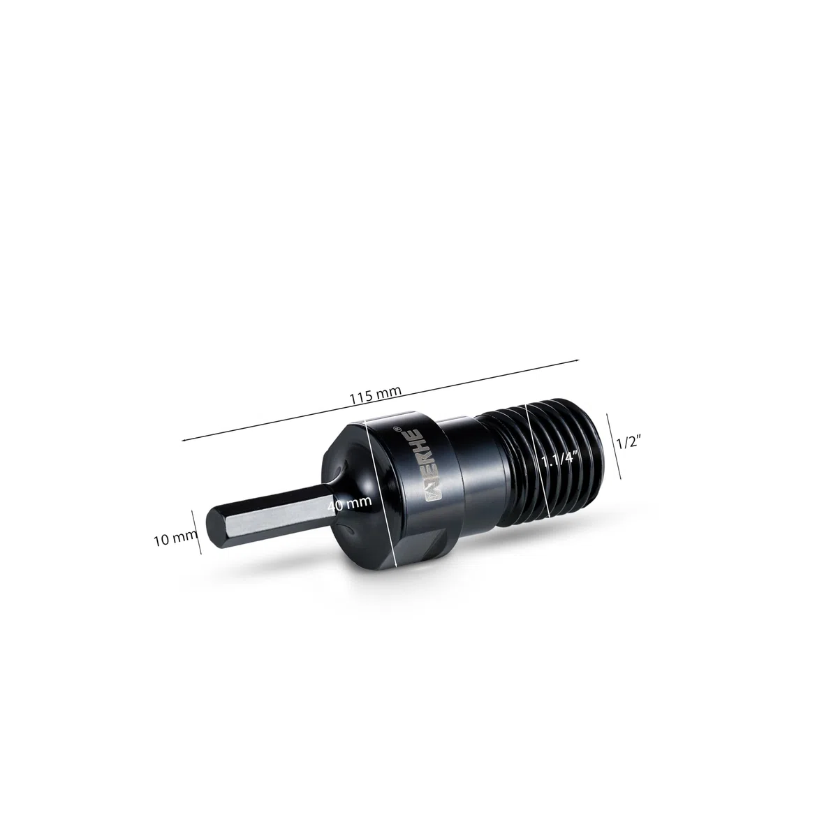 WERHE Adapter für Diamantbohrkrone – 1 1/4" UNC auf HEX – Robuster Stahl für Akkuschrauber und Bohrmaschinen – Mit 1/2" BSPP Innengewinde