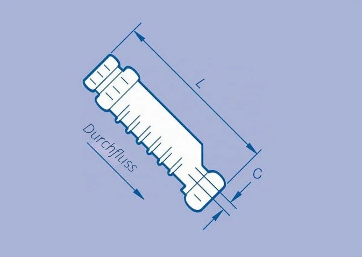 Rückschlag-Ablaufventil mit Selbstdichtung, HepVo CV1/M – DN 32, europäisches DN-Metrik-System
