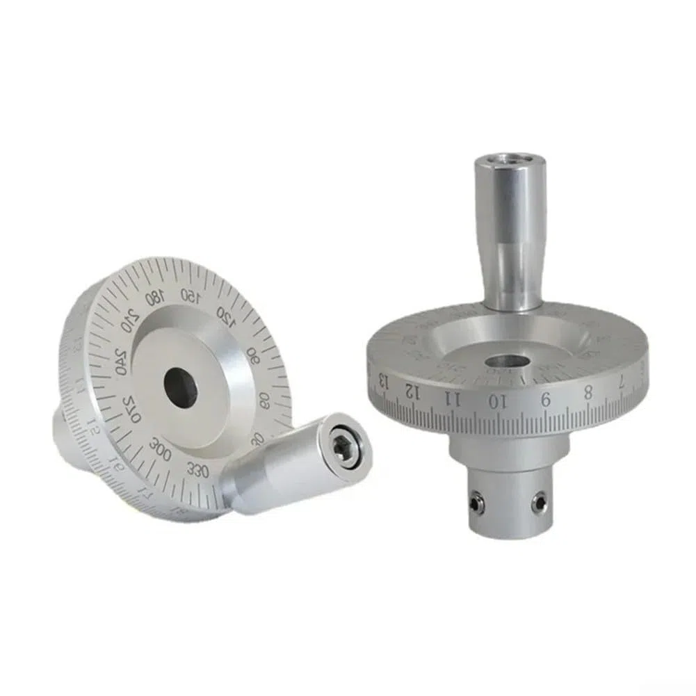 Robust gebautes Handrad aus Aluminiumlegierung mit gravierter Skala für genaue Leistung (6 mm)