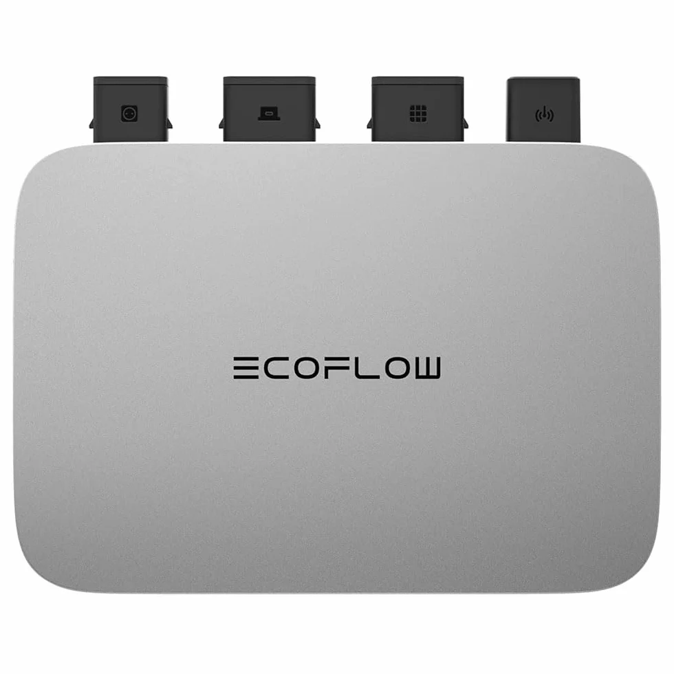 EcoFlow Mikrowechselrichter 800W, Intelligenter Solar-Wechselrichter WLAN für Balkonkraftwerk, PV-Wechselrichter für 2 Solarpanele/IP67/App/MPPT, 5011401011, EFPowerStreamMI-EU-800W