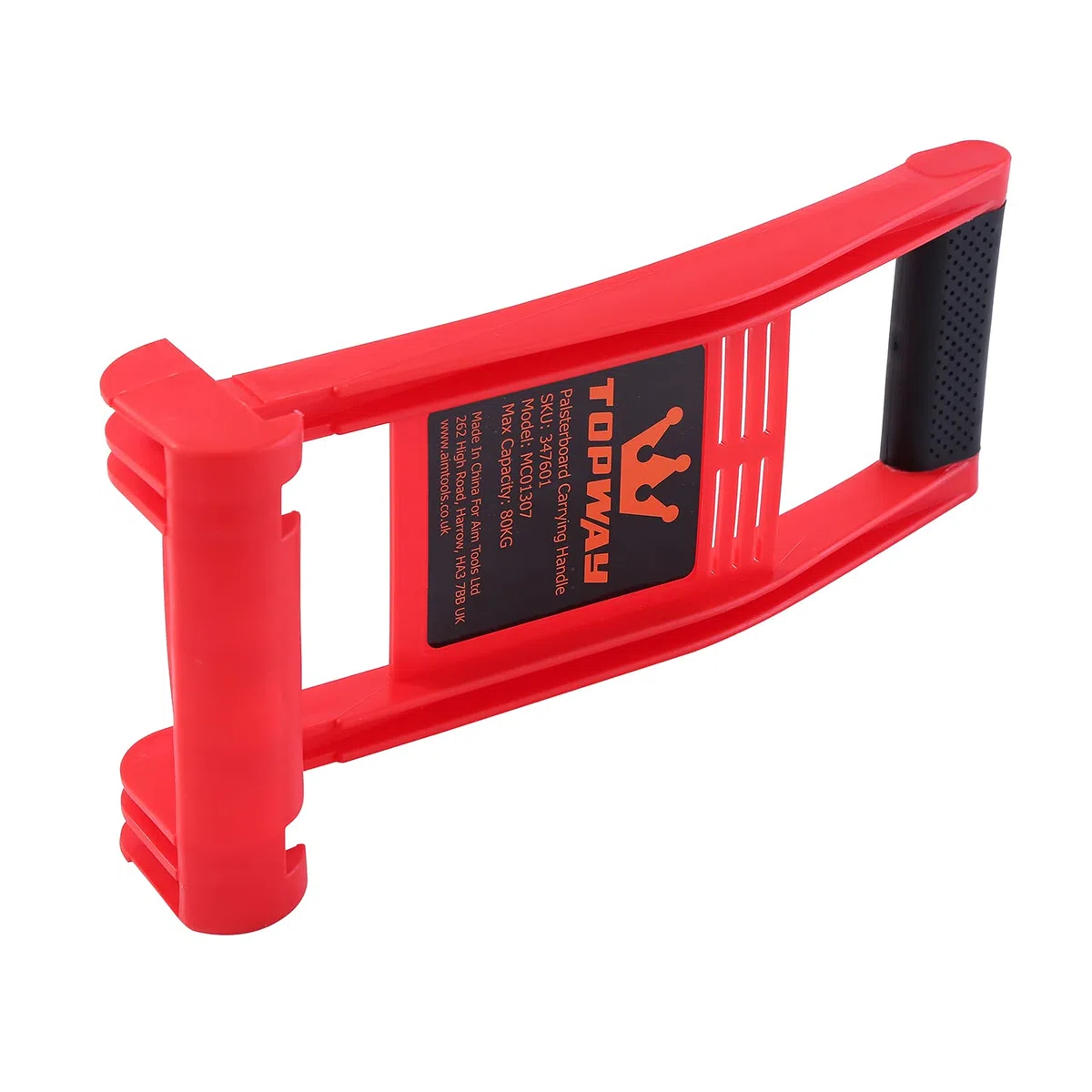 TOPWAY Plattenträger mit Tragegriff 2 Stück, 80kg Tragkraft, für Gipskartonplatten, Paneelplatte Trockenbau Holz Tragegriff, Leicht und Langlebig 347601