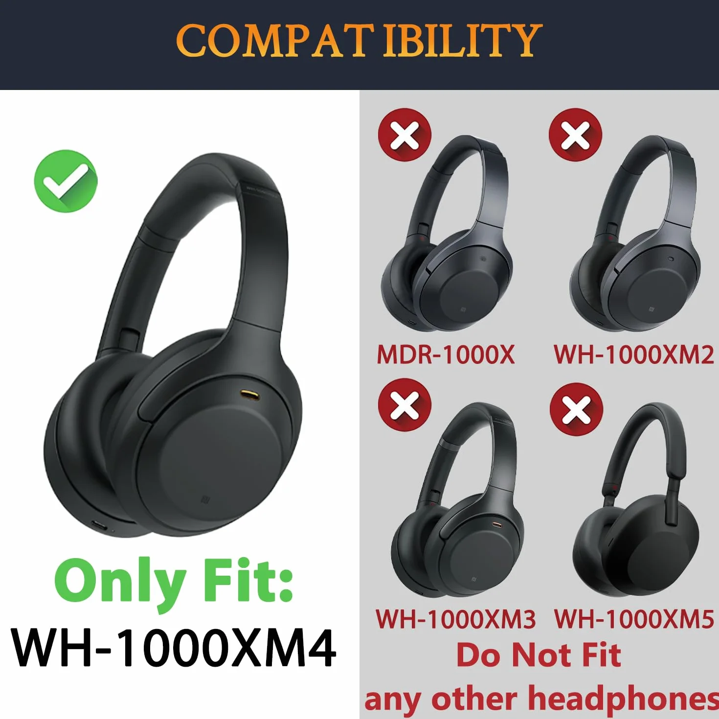 SOULWIT Scharnier Drehgelenk Ersatz für Sony WH-1000XM4 Kopfhörer, Links & Rechts Drehgelenk Pivot Reparaturteile Zubehör für WH1000XM4