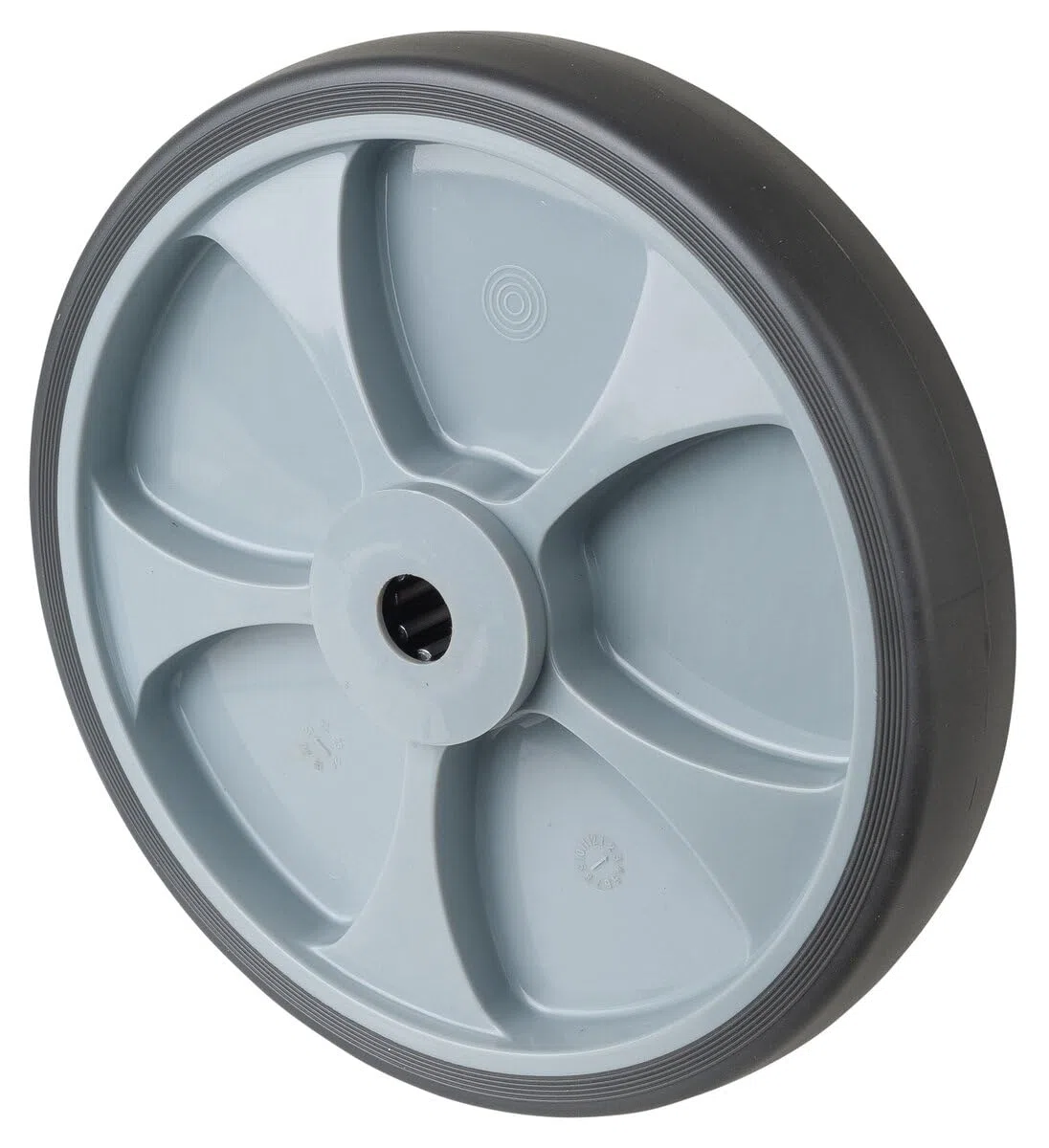 Ersatzrad Rad-Ø 250 mm Tragfähigkeit 300 kg Gummi grau Achs-Ø 20 mm Nabenlänge 60 mm 1 pièces