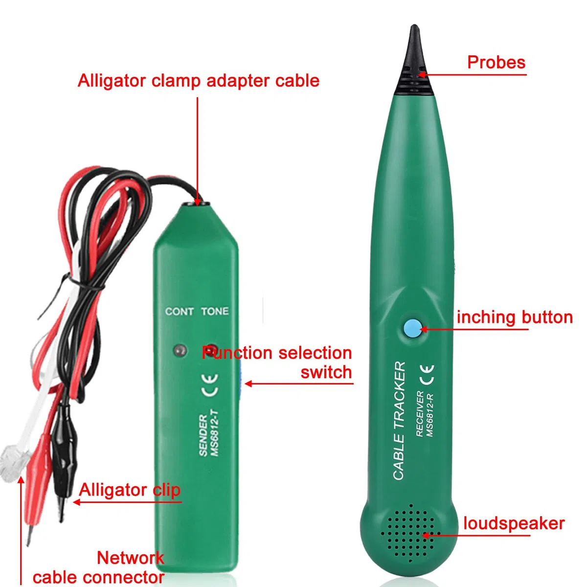 Cable Tracker Kabelbruch Suchgerät: Mähroboter Kabelbruch Finden Multifunctional kabelsuchgerät Leitungssucher Kabelsucher Leitungssuchgerät für Telefonleitungstest Netzwerkkabel-Tester Leitungsfinder