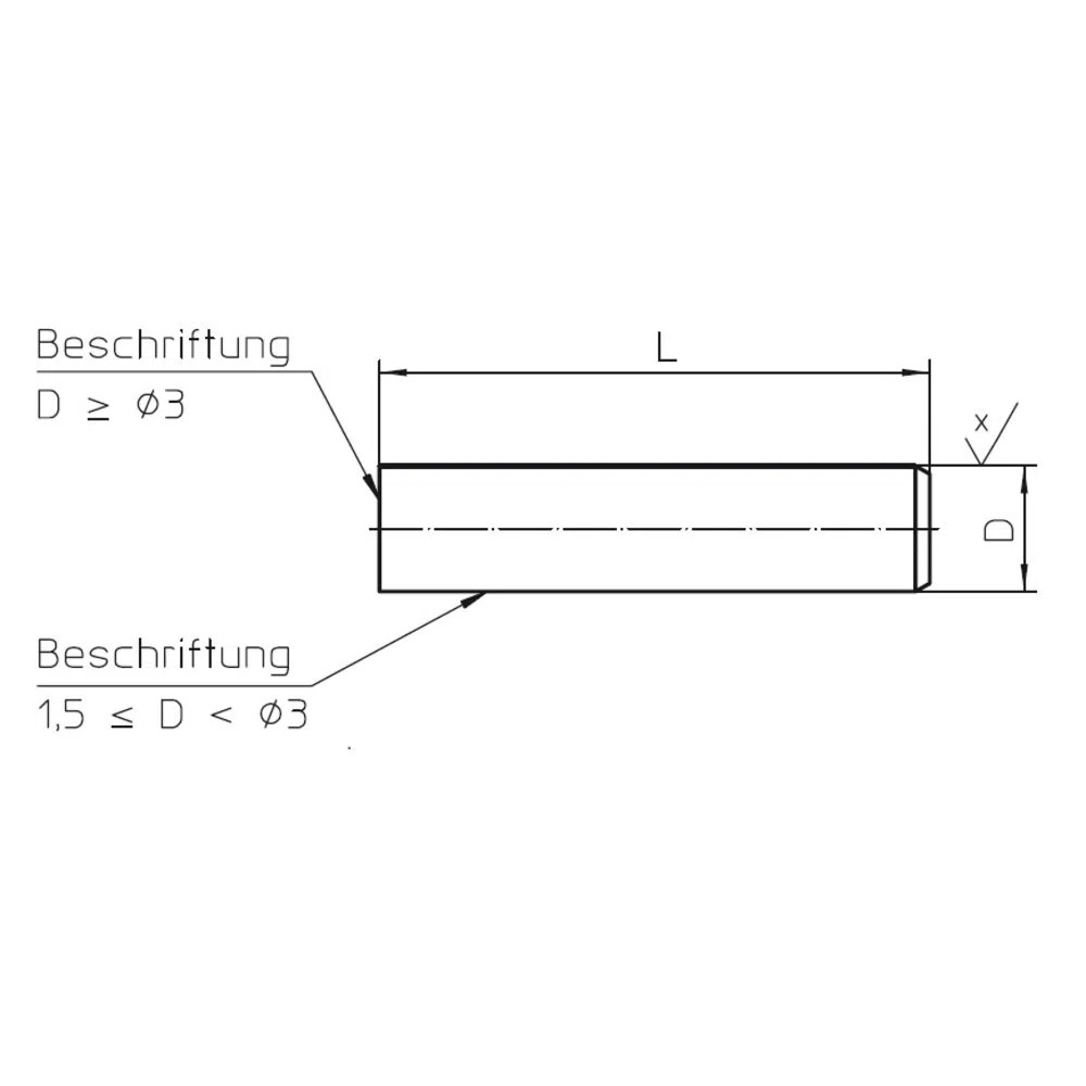 STEINLE 4313 Gruppe: C6 Prüfstift Messstift 5,66 mm DIN 2269 - Gen: 2, Länge: 70mm