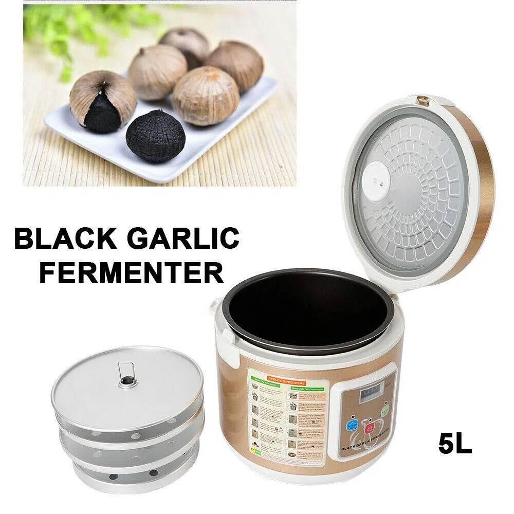 5 l Automatisch schwarz Knoblauch Fermenter Smart Fresh Garlic Cooker Vollautomatisch Intelligente Steuerung Knoblauch Maker mehrere Nägel Nelken Knoblauch DIY Cooker Behälter Gärung
