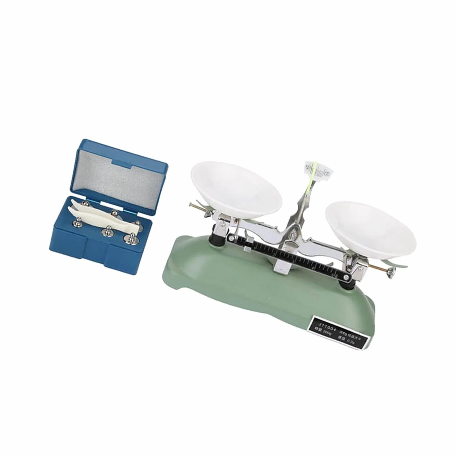 Fafeicy Laborwaage 200g Präzision 0,2g Mechanische Waage mit Gewichten Pinzette für Chemie Physik Experimente Laborbedarf Präzisionsmessung Analysenwaage