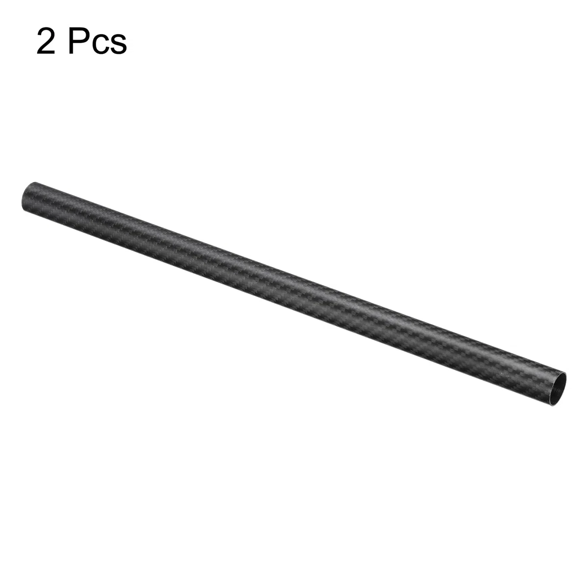QUARKZMAN 2 Stück Kohlefaserrohre 20 x 22 x 400mm Matte Oberfläche Stab 3K Rollgewickelte Kohlefaser Rundrohre für RC Flugzeug Quadcopter Multicopter