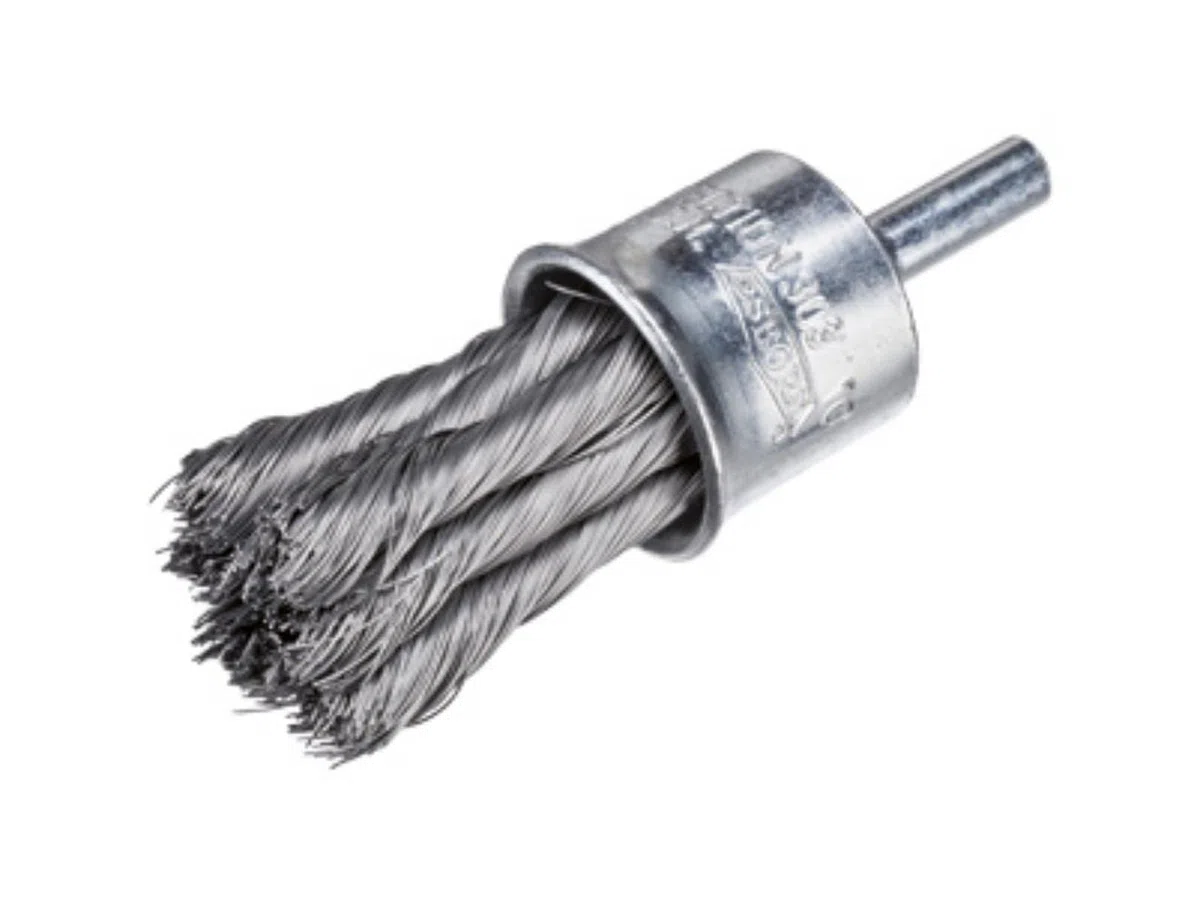 Osborn 9906030316 - Cepillo pincel alambre trenzado de acero con vástago de 6 mm filamento Ø 0.26 mm (30x29)