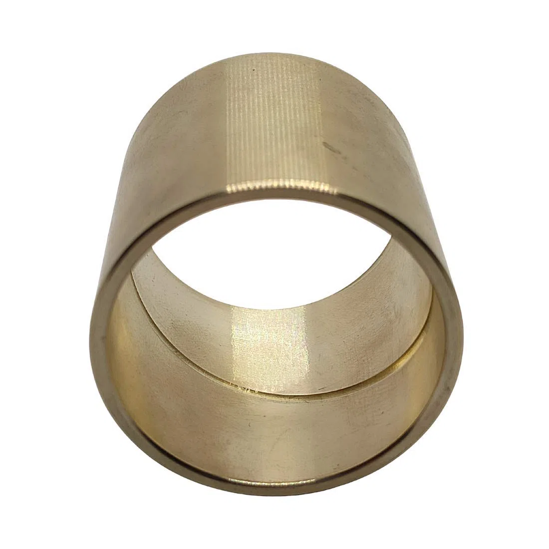 Gleitlagerbuchse 30mm x 35mm x 30mm | Gleitlager aus Bronze mit Schmiernut | Bronze-Gleitlager 30x35x30 | ZINNBRONZE | 1 Stück