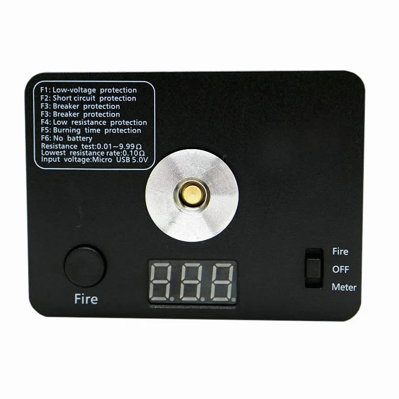 Ohm Meter Digital Coil Resistance Tester Ohm Reader Wire Coil DIY Tool For Coils Building Craft Hobby Use