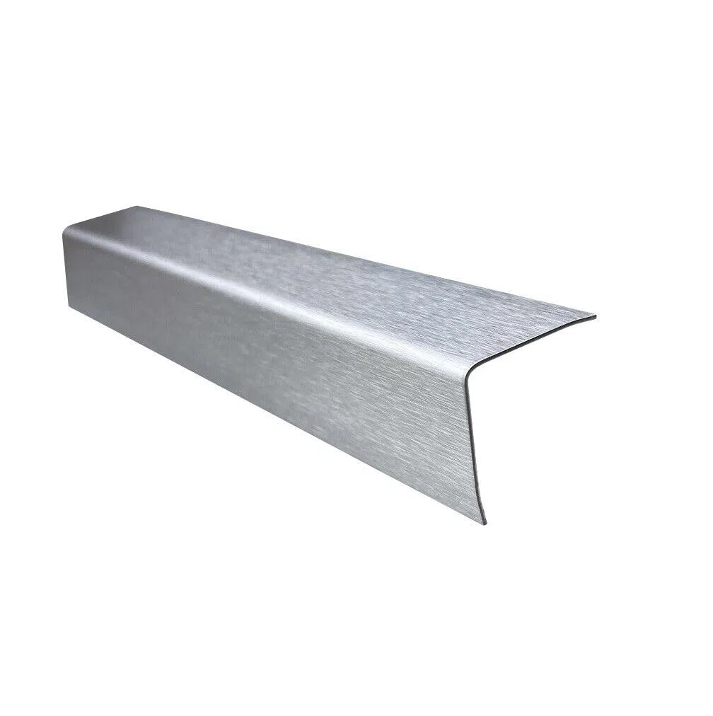 Edelstahl Winkel 150 cm Kantenschutz Metall V2A Eckleiste 3-fach gekantet 1,0 mm (35x35x1,0 mm)