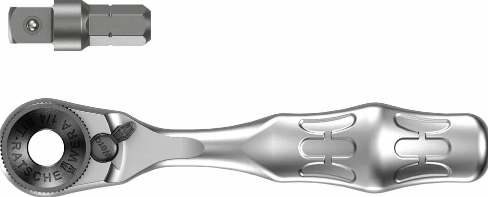 Wera 8001 A Bit-Ratsche 1/4 Zoll SB mit 1/4 Zoll-Antrieb, 2-teilig, 05073230001