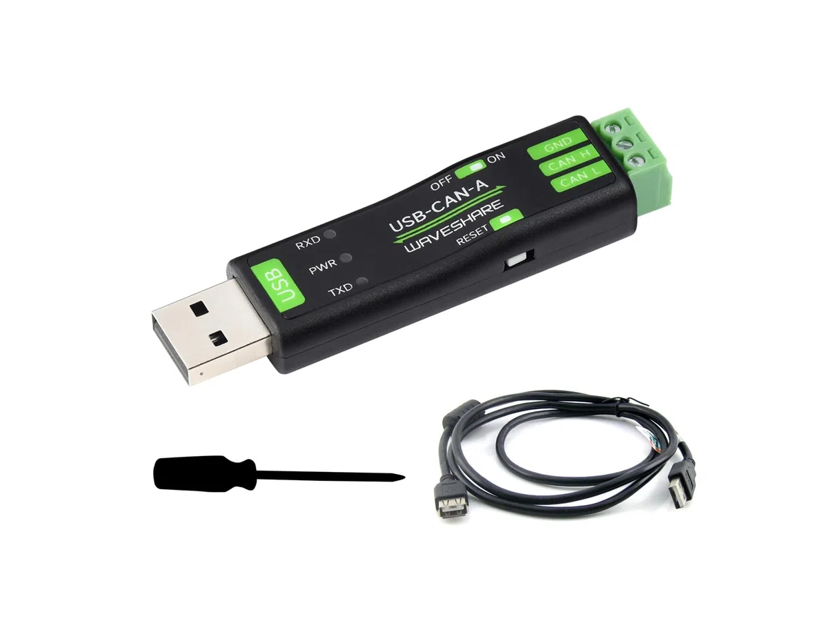 USB zu CAN Adapter Analysator CAN Bus Konverter Basierend auf STM32 Chip, Unterstützt Windows 11/10/8/7/XP und Raspberry Pi OS/Jetson Nano Ubuntu etc. Linux Systeme, mit USB Kabel