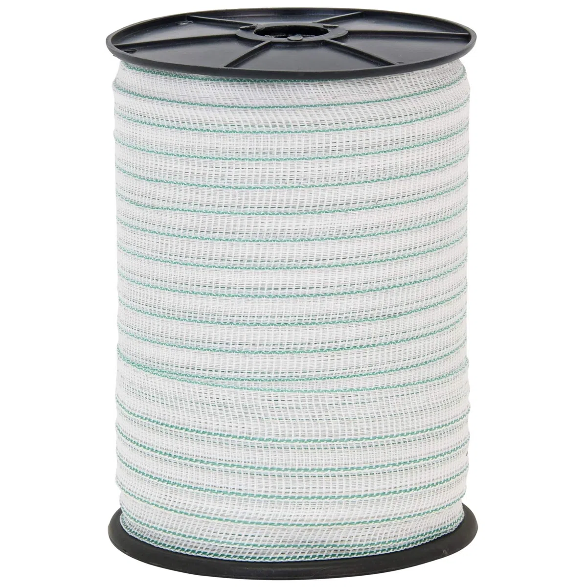 VOSS.farming 200m Weidezaunband, 20mm, 1x0,20 Kupfer + 3x0,20 NIRO, Weiß Grün, Elektrozaun Weideband Pferde, Ponys, Rinder, Hunde, Schweine Band