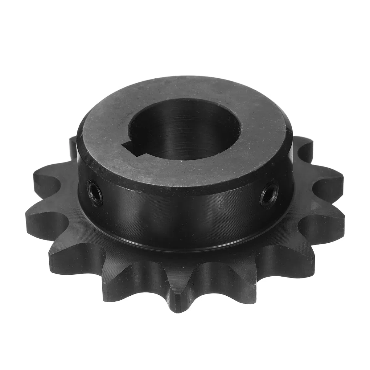 QUARKZMAN #60 Kettenrad B-Typ 1-1/4" Bohrung 14 Zähne Einfachstrang Kettenrad Kohlenstoffstahl Keilnut Mit Stellschrauben