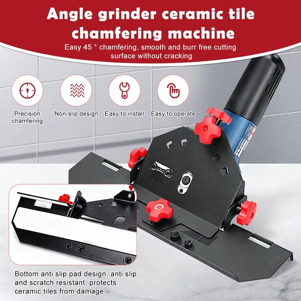 45 Grad Fliesenschneider für 115/125 mm Tile Cutter, Winkelschleiferständer für Fliesen Gehrungsschneider