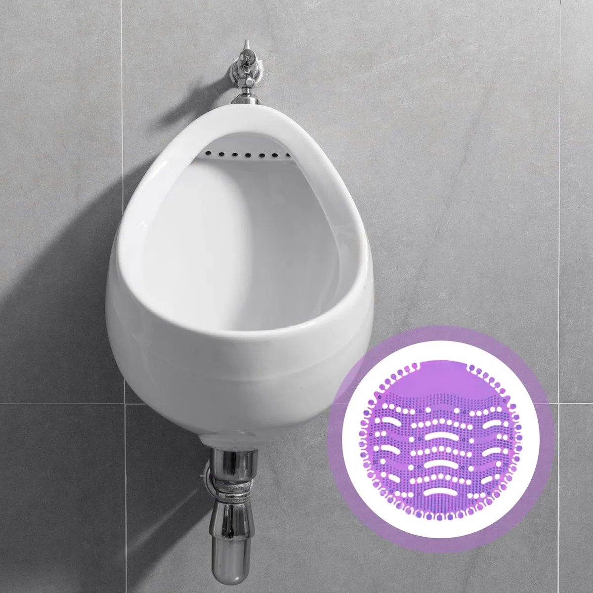 Urinalsieb, 16 Stück Urinalsieb Mit Duft, Frischewirkung Pissoirsieb, Desodorierungsmittel Für Urinalsiebe, Urinal Einleger Matte Pissoirsieb Spritzschutz Für Alle Gewerblichen Orte Wohnungen (Lila)