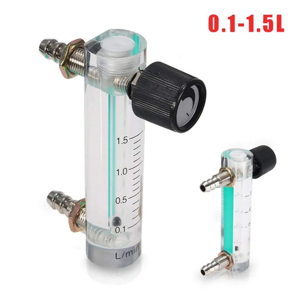 Sauerstoff Luftdurchflussmesser 0–1 5 L/min/Gasdurchflussmesser Mit Metallanschluss Für Sauerstoff Luft Gaskonzentratoren In Industriellen Situationen