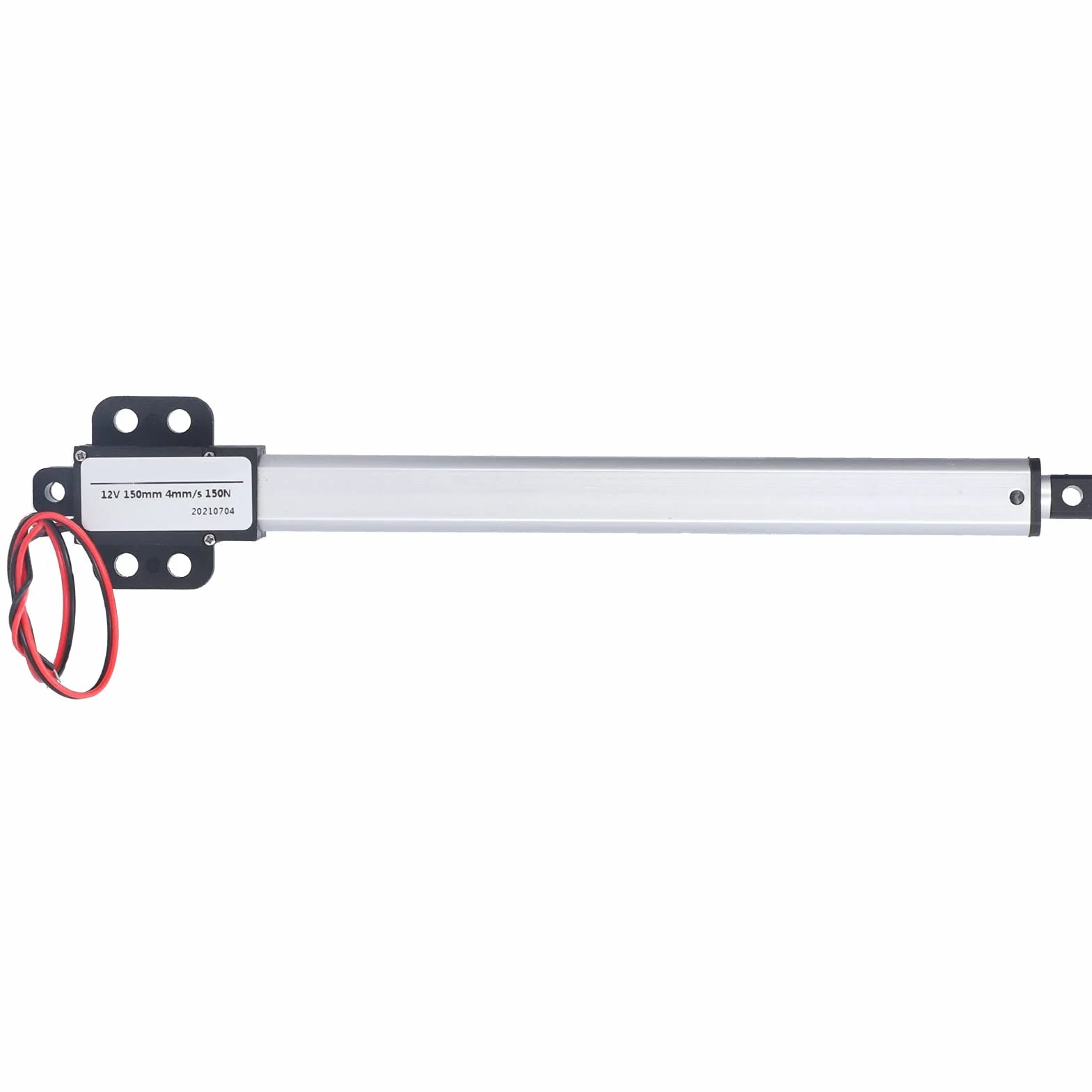 Fafeicy 12V 150mm Hub Mini Elektrischer Linearaktuator, für Industrie Landwirtschaft Lüftungsanlagen Linearantrieb Schubstange, 0℃-40℃/32-104℉ Betriebstemperatur, 10% Arbeitsrate (Hub 150mm-8mm/s-70N)