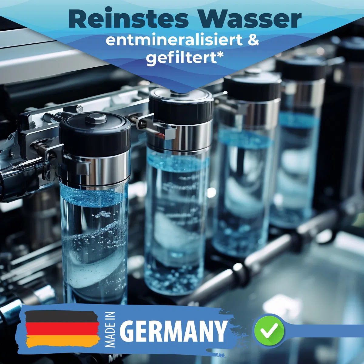 5L Qindoo CPAP Wasser für Luftbefeuchter I Sauerstoff-Geräte, Inhalator, bi destilliertes Wasser für medizinische Zwecke CPAP (5 Liter)