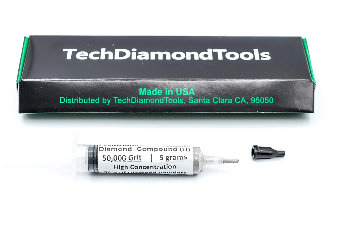 TechDiamondTools Diamantpolierpaste Polierpaste 50.000 Körnung 0-0,5 Mikron zum Endpolieren 5 Gramm mit hoher (H) 50% Konzentration von Damondpulver