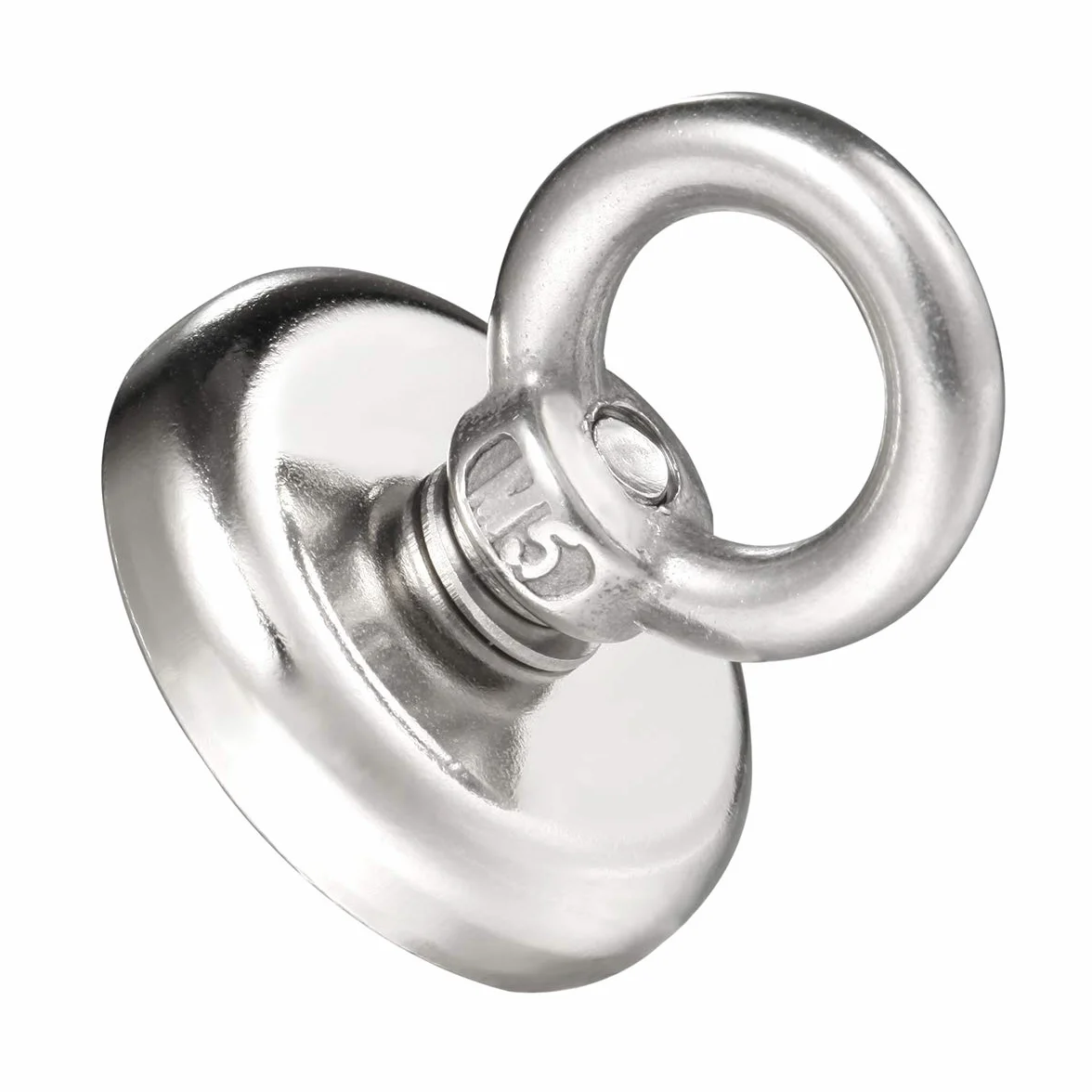 Wukong Stark Neodym Ösenmagnet, Durchmesser 32mm, Zugkraft 38kg Super Starker Neodymium Magnet Haken (10pcs)