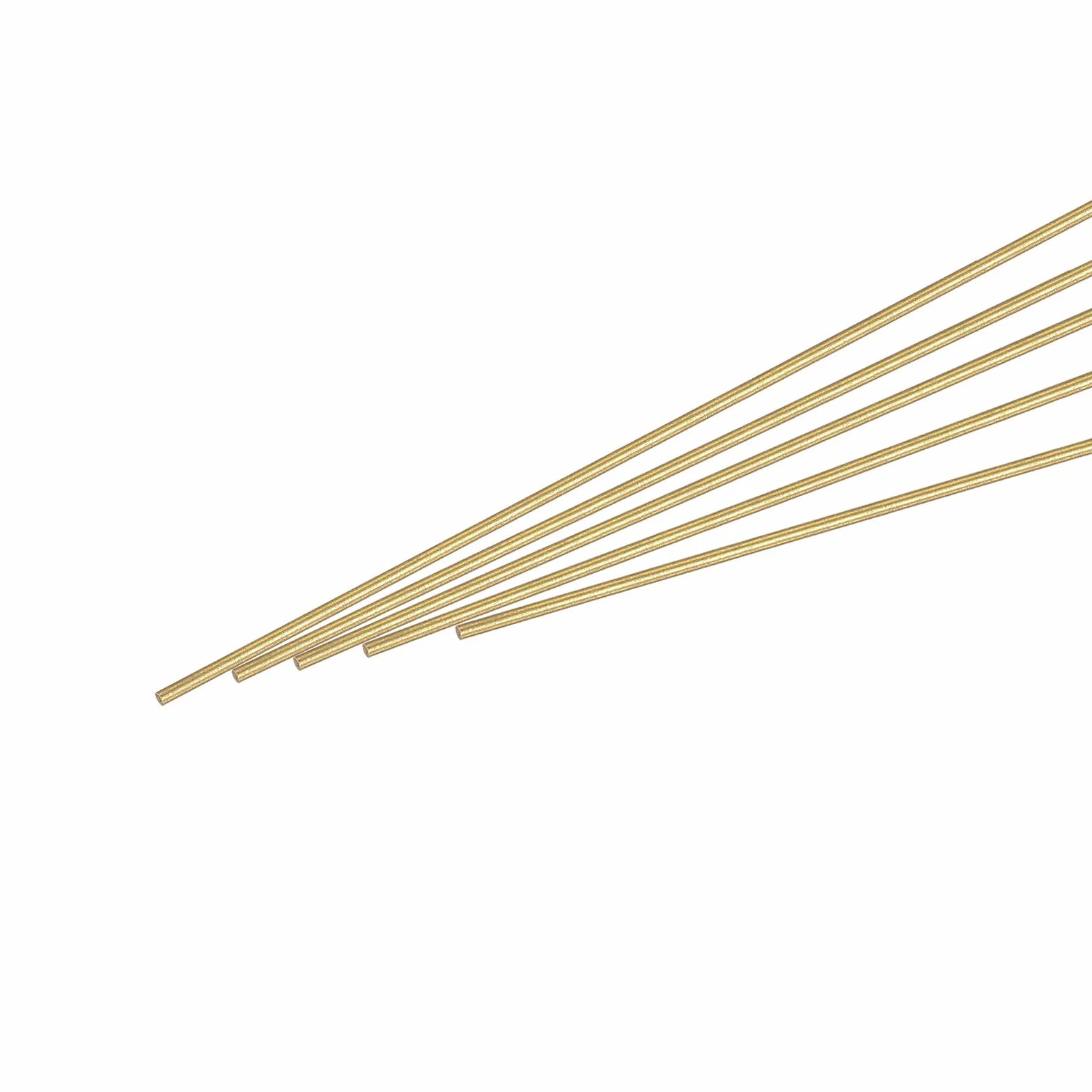 sourcing map Messingstange, Metallstange, massiv, rund, 0,7 mm Durchmesser, 300 mm Länge, Drehmaschinen-Stange für RC-Modelle, DIY-Handwerk, 10 Stück